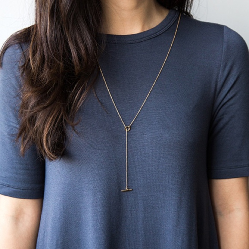 Gorjana Taner Toggle Lariat Necklace